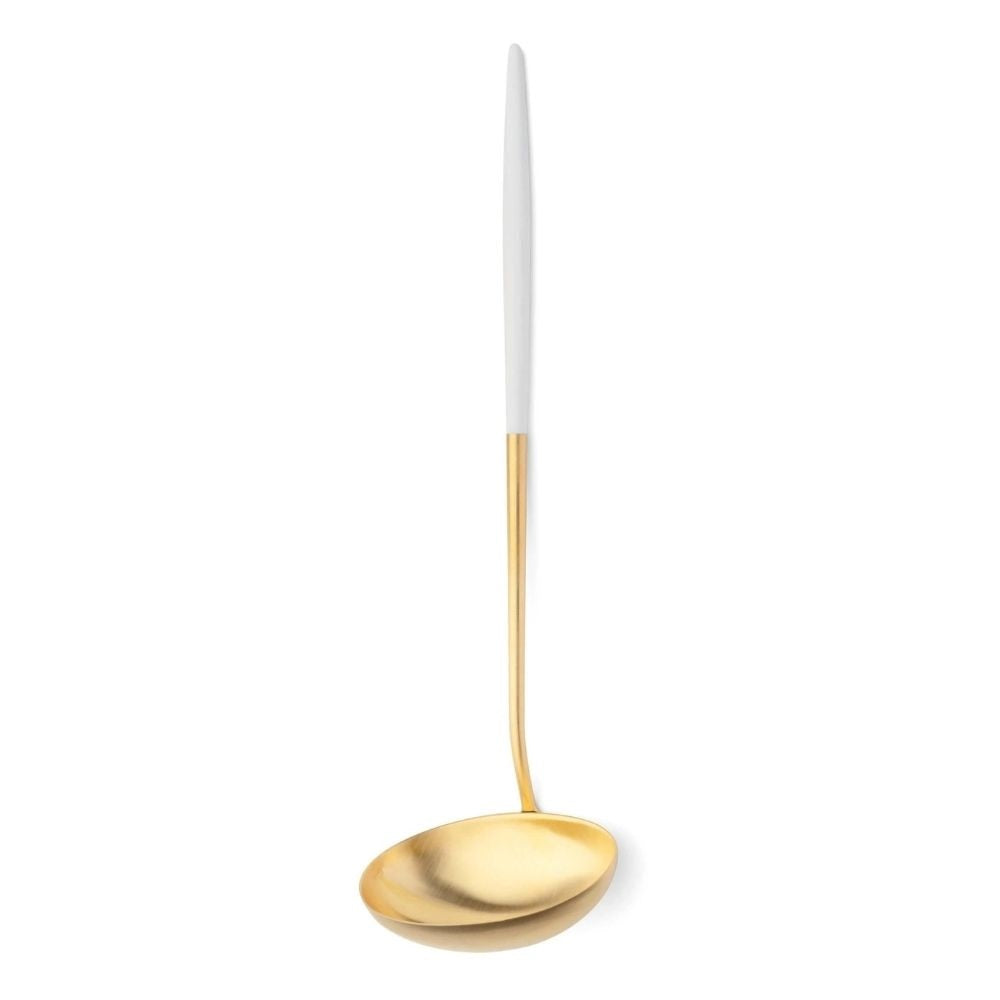 Gold-Plated Ladle, Mio White Gold Matte - CUTIPOL