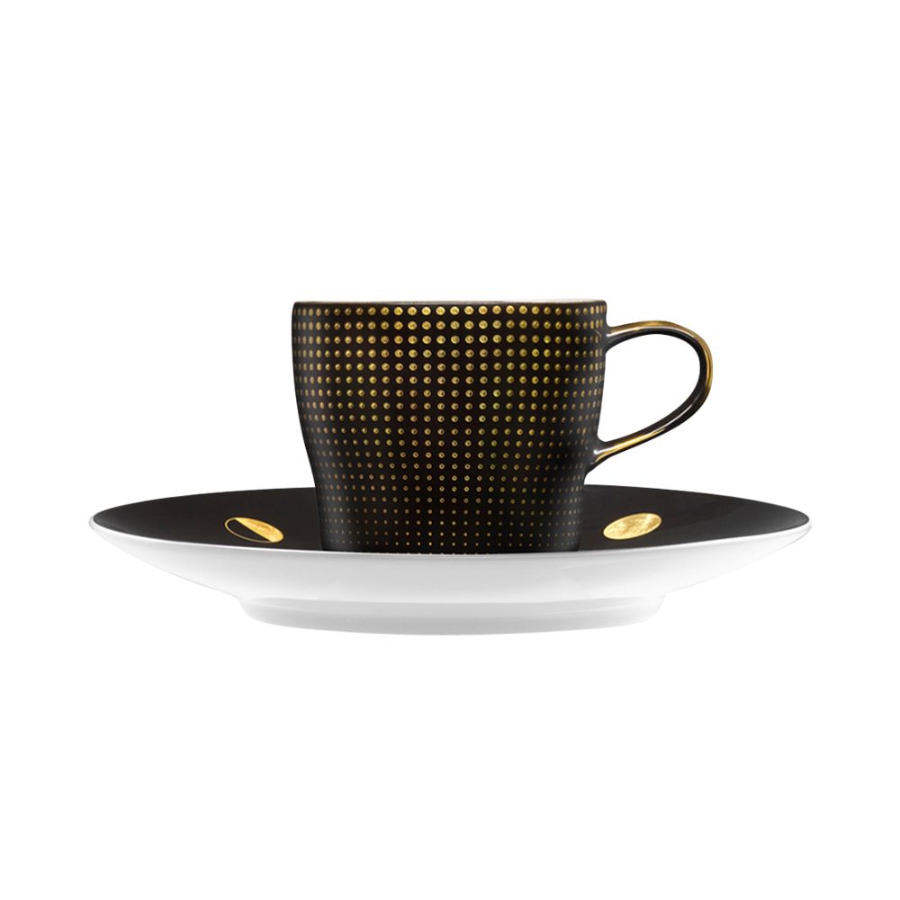 Espresso cup and saucer, Aureole - Clair de Lune - FURSTENBERG