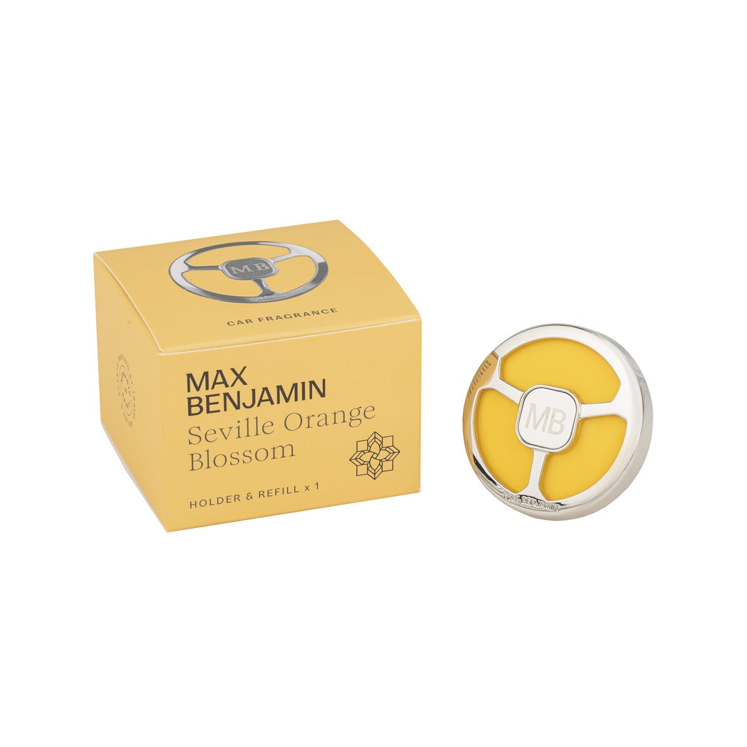 Car air freshener, Seville Orange Blossom, Car Fragrance - MAX BENJAMIN