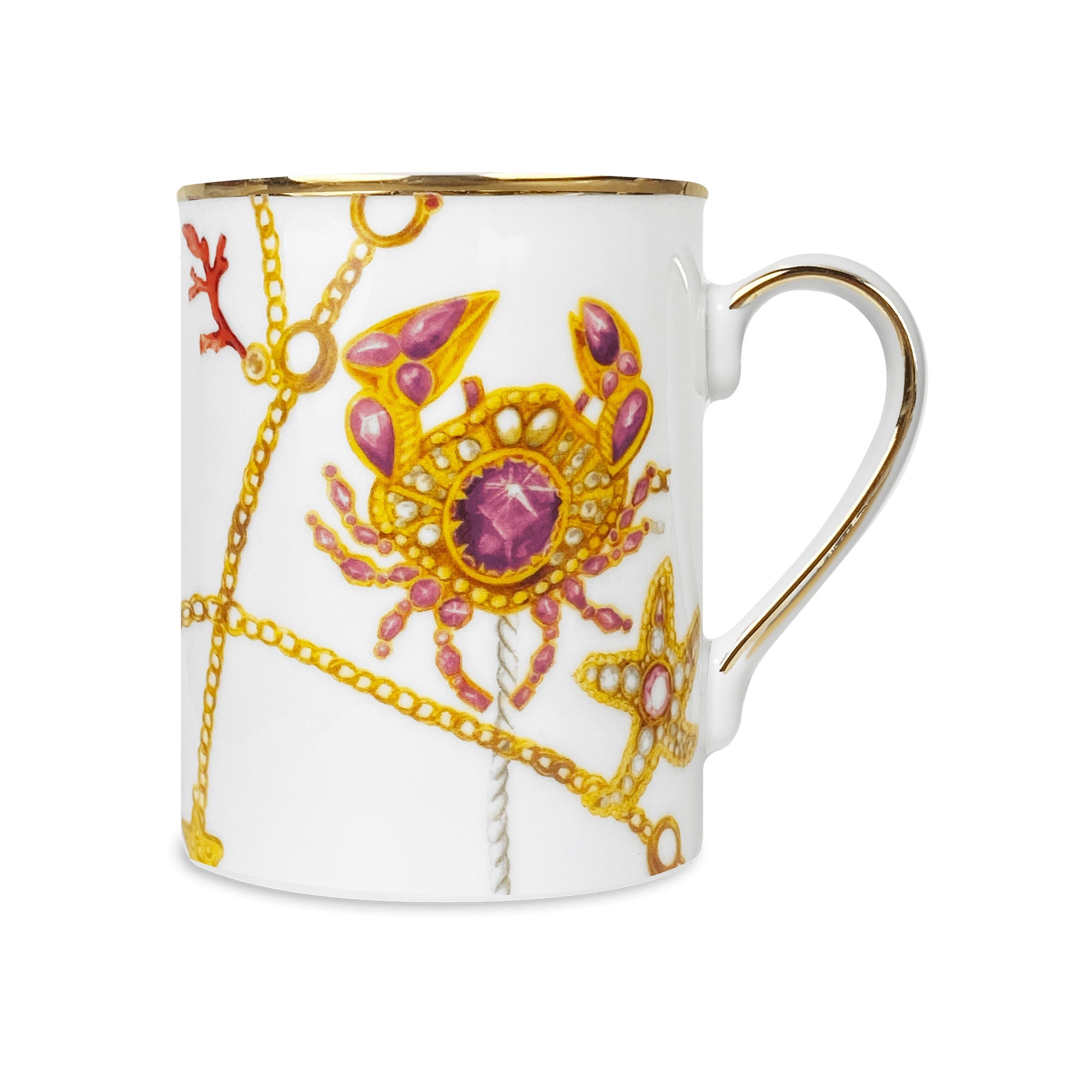 Porcelain mug, crab, Portofino -  BACI MILANO