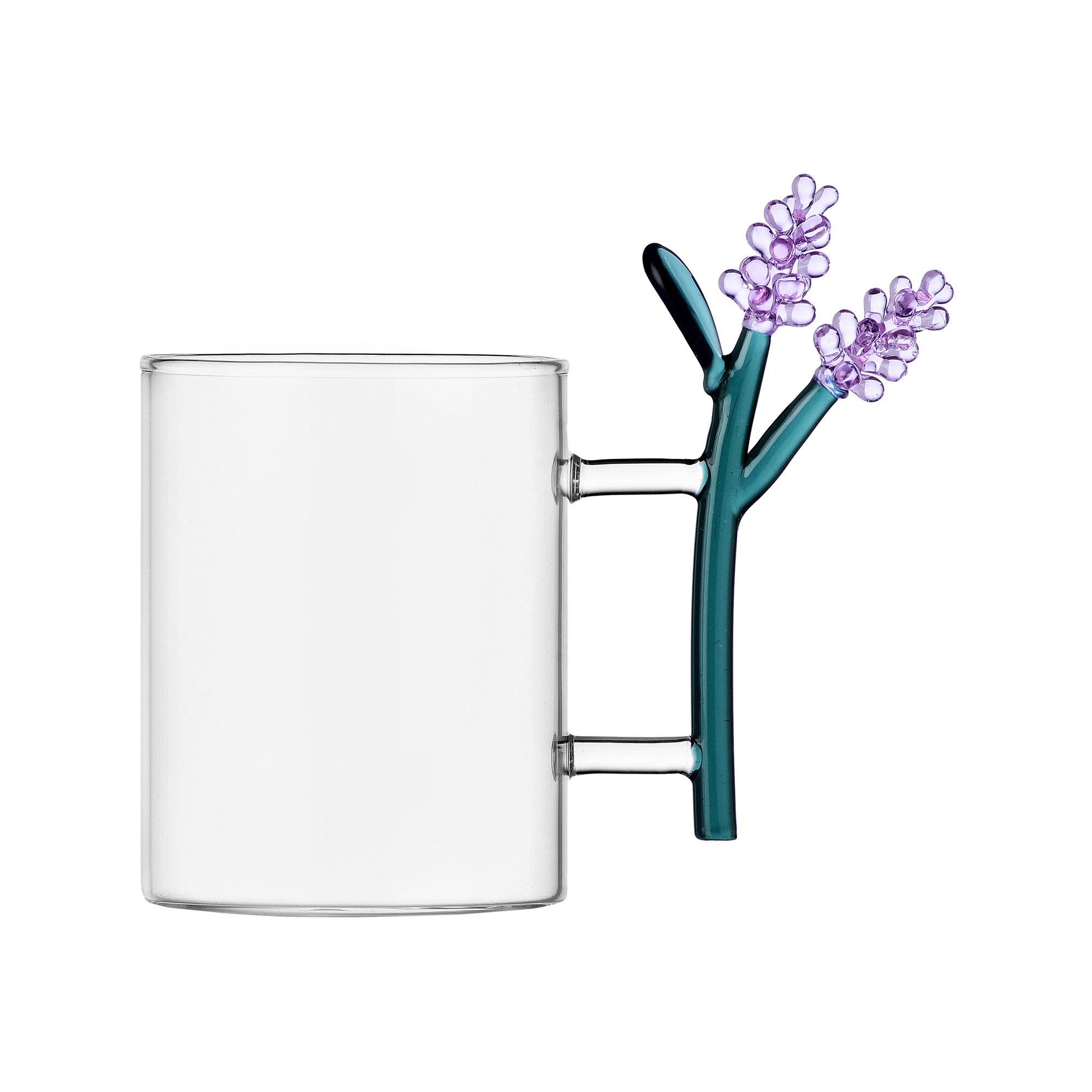 Glass mug, Lavender, Botanica by Alessandra Baldereschi - ICHENDORF