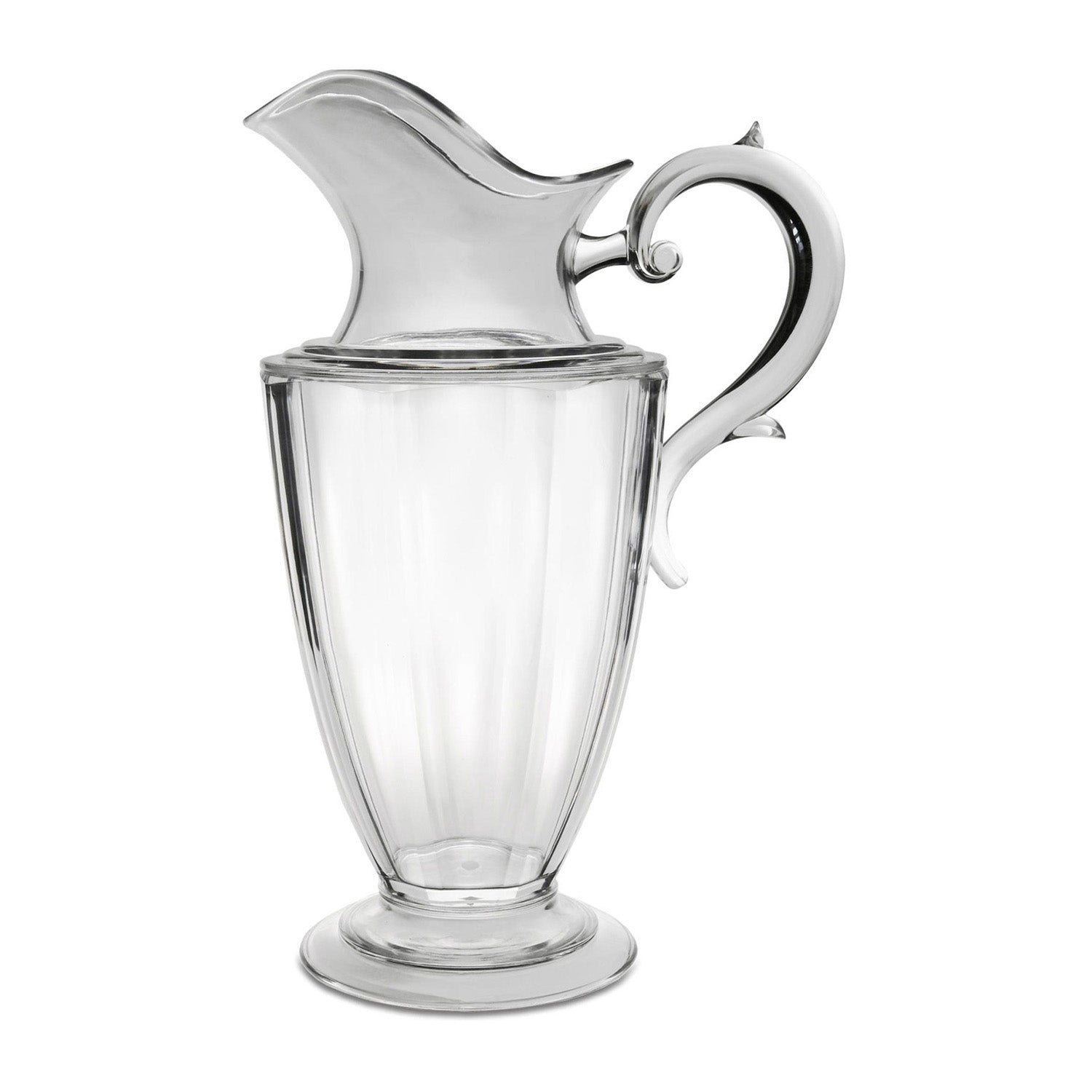 Carafe 59 fl oz, clear acrylic, Aqua Elizabeth -  BACI MILANO