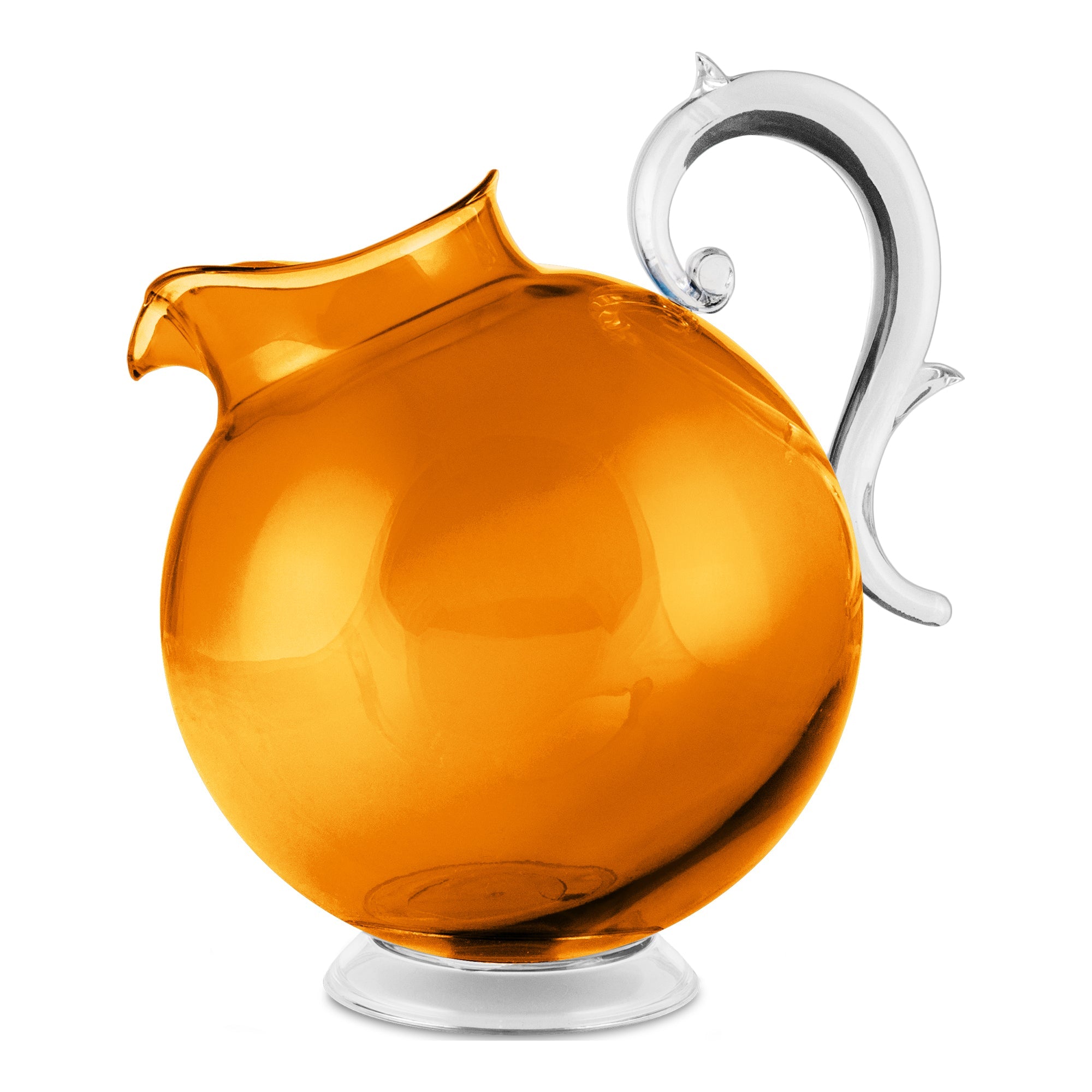 Carafe 76.1 fl oz, orange acrylic, Aqua - BACI MILANO