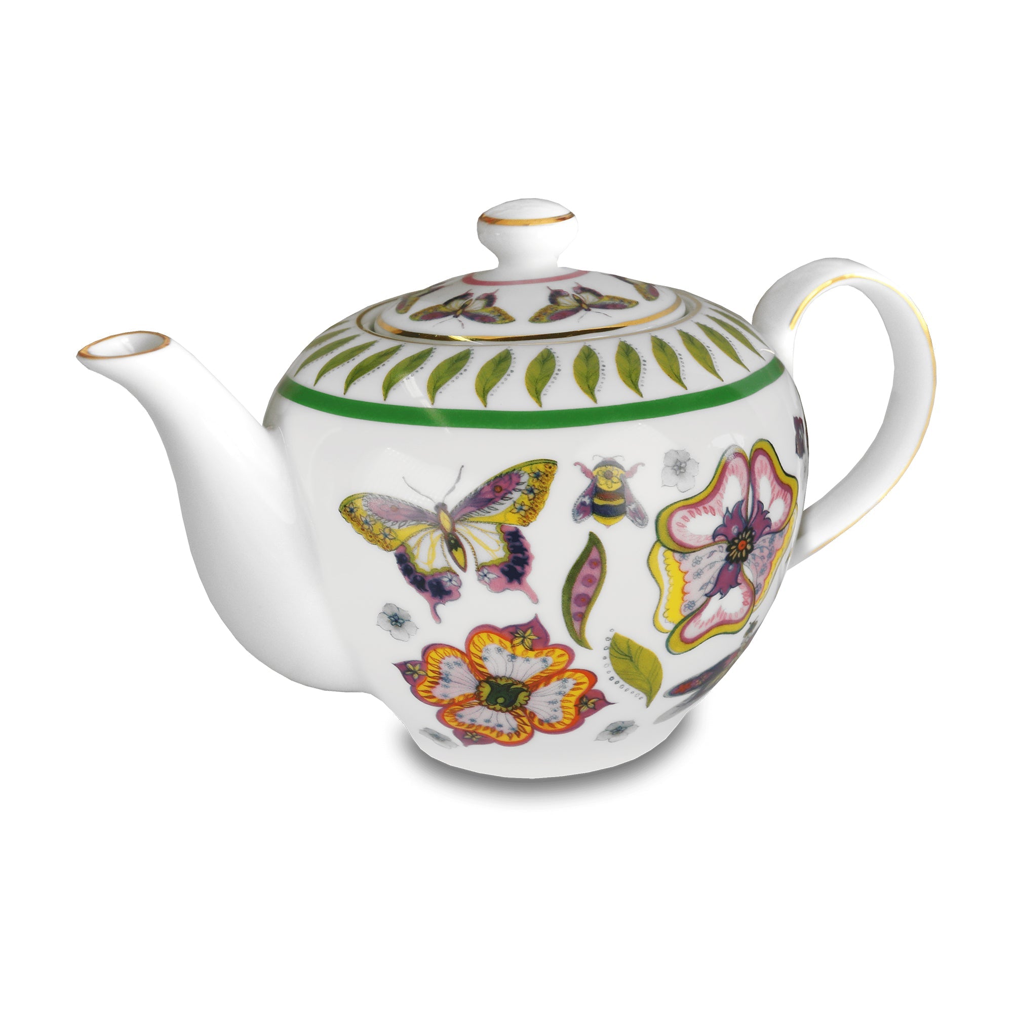 Teapot in porcelain, Amazzonia - BACI MILANO