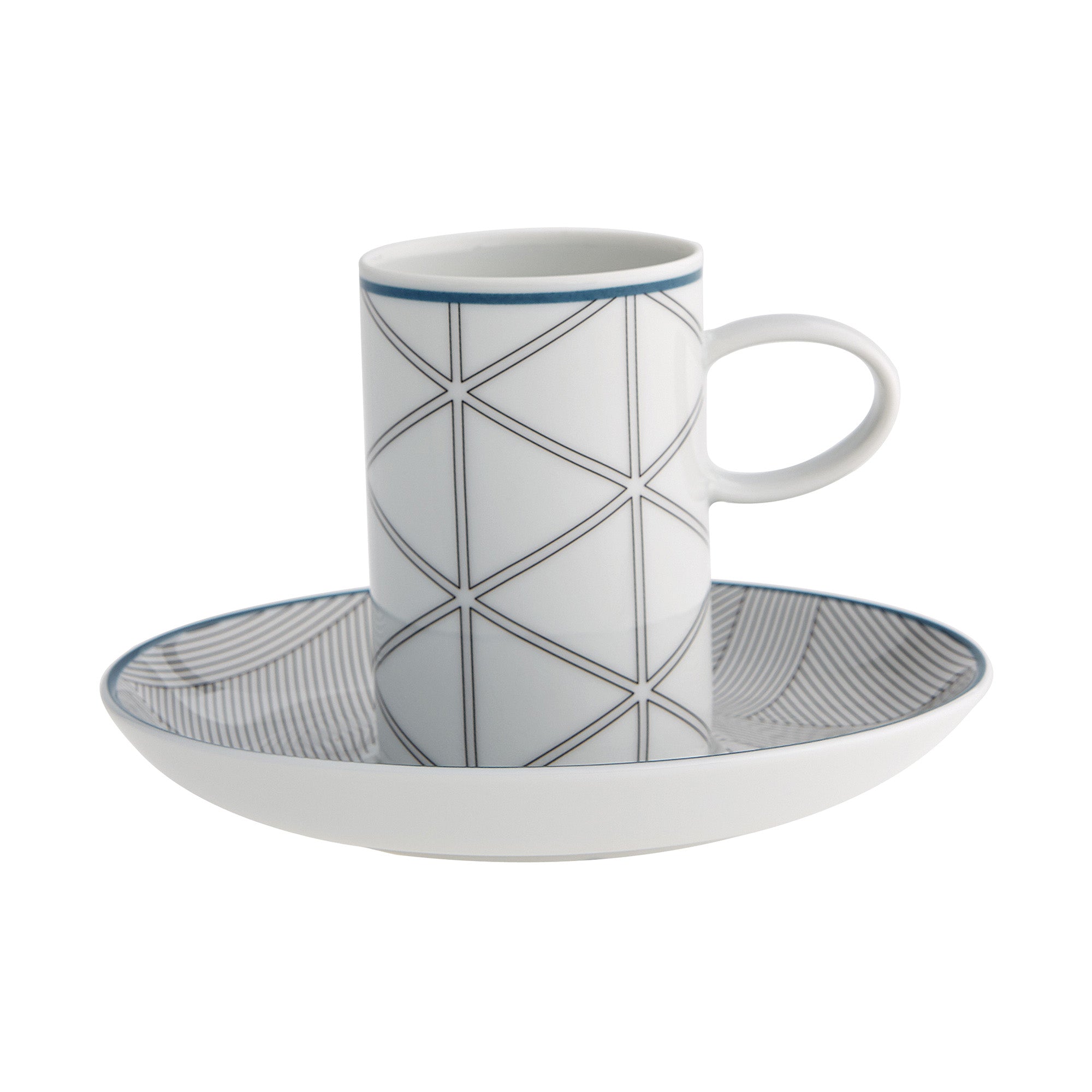 Coffee cup and saucer, 3.38 oz, Orquestra by David e Nicolas - VISTA ALEGRE