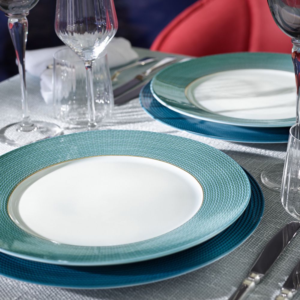 Charger plate, Carlo Tessuto Blue - FURSTENBERG