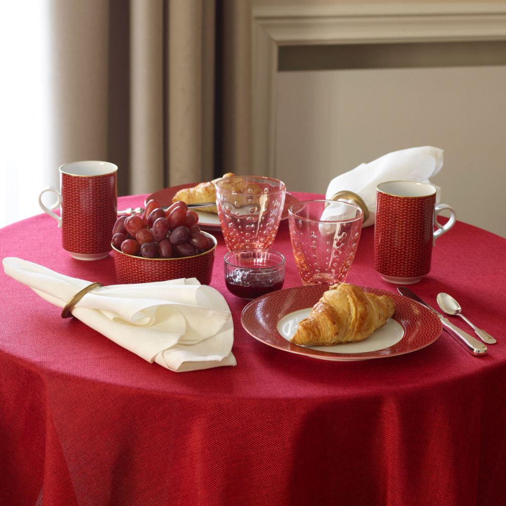 Dessert plate, Carlo Tessuto Red - FURSTENBERG