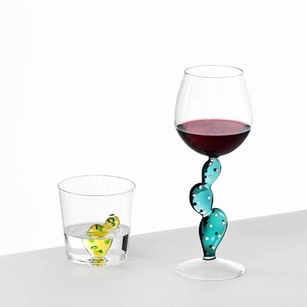 Wine glass, Cactus Light Blue, Desert Plants by Alessandra Baldereschi - ICHENDORF
