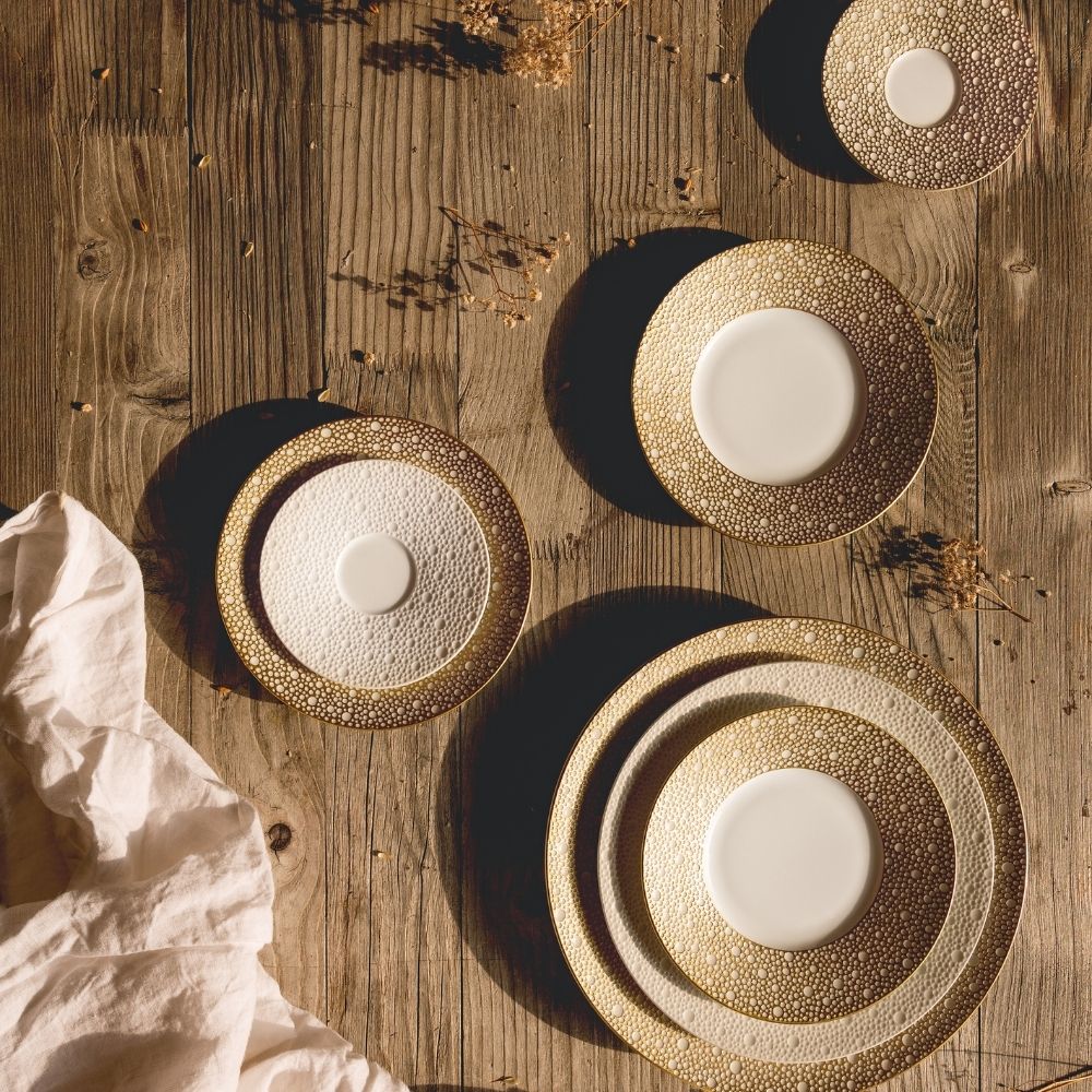 Charger plate, Ecume Mordore - Bernardaud