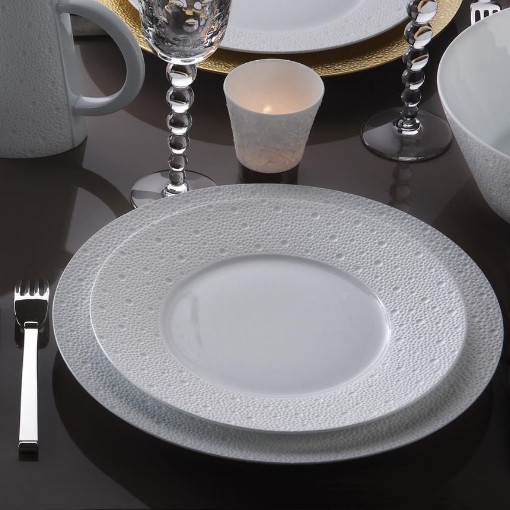 Dessert plate, Ecume White - Bernardaud