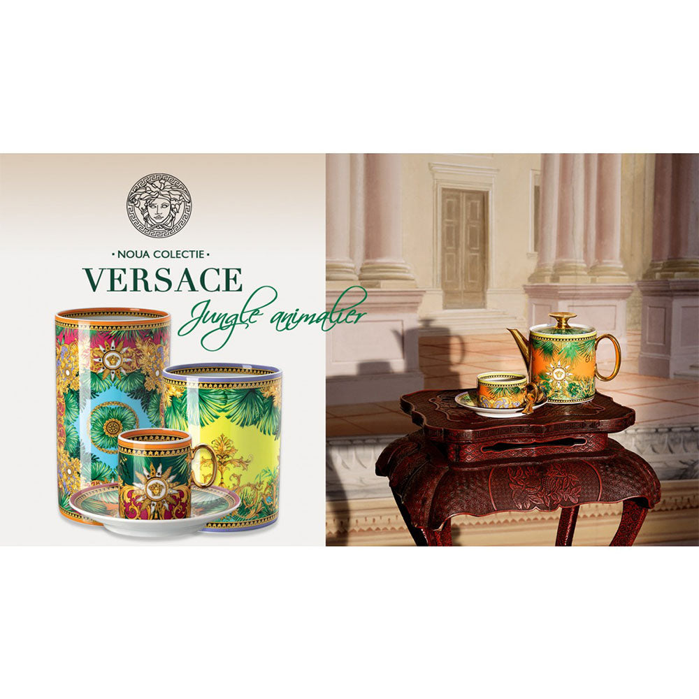 Porcelain vase, 7.1 inches, Jungle Animalier - VERSACE