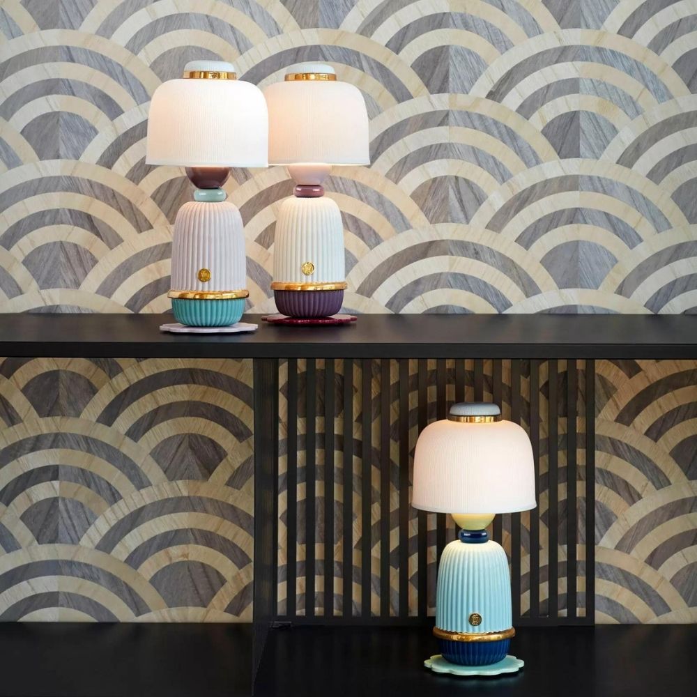 Kokeshi lamp, blue, by Robert Schnyder - LLADRO