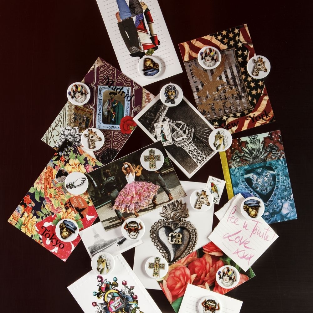 Set of 4 coasters Dona Jirafa, Love who you want - CHRISTIAN LACROIX