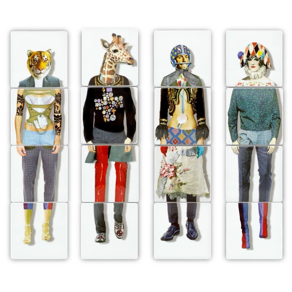 Set of 4 coasters Dona Jirafa, Love who you want - CHRISTIAN LACROIX