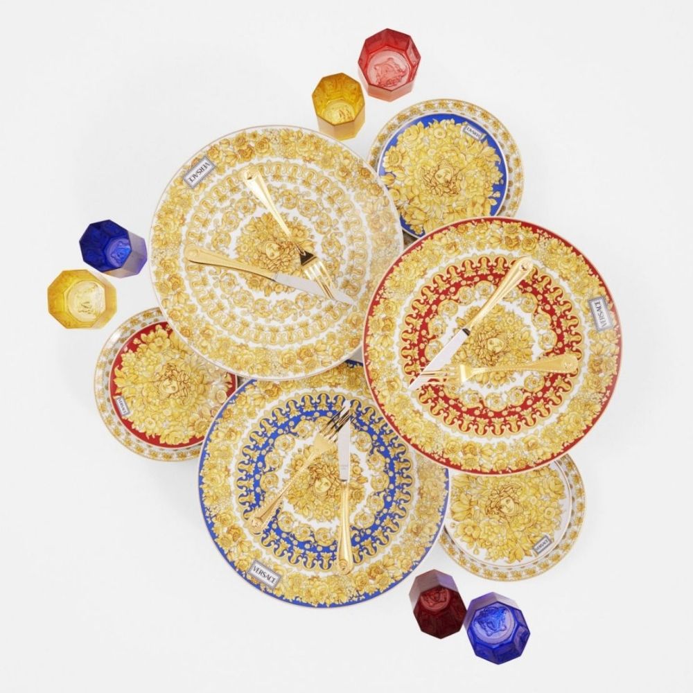 Charger plate, Medusa Rhapsody Blue - VERSACE