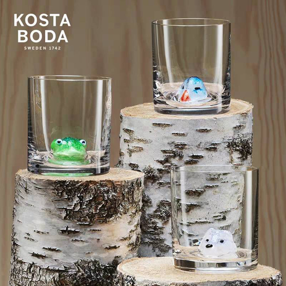 Duck glass, New Friends by Ernst Billgren - KOSTA BODA