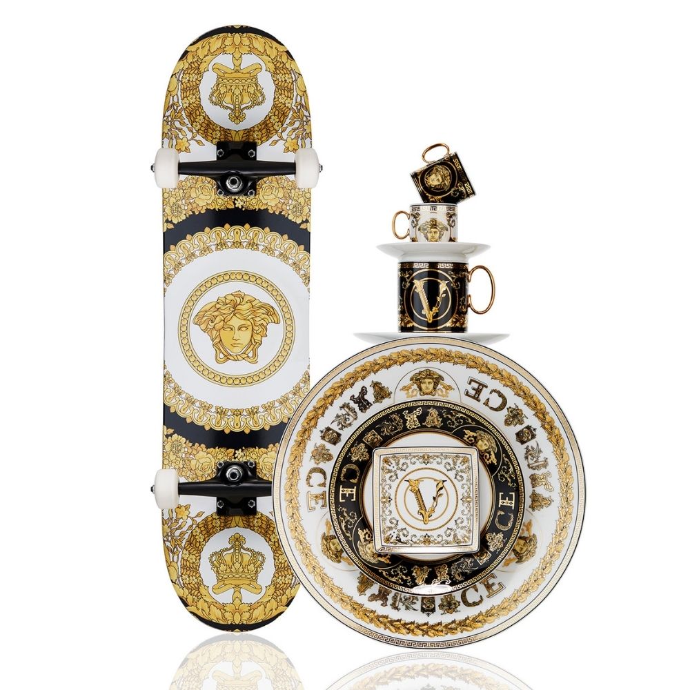 Bread and butter plate, Virtus Gala White - VERSACE