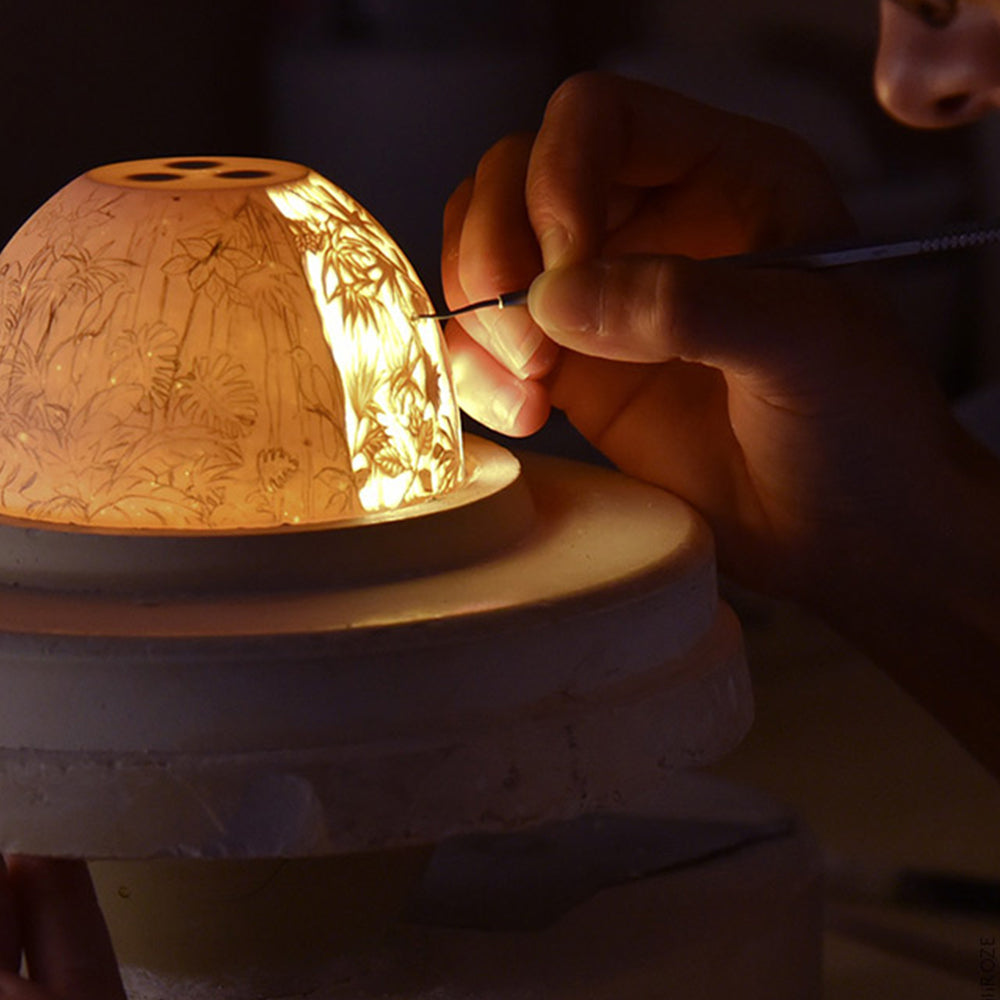 Porcelain candlestick Les Chiens, Votivelights - Bernardaud