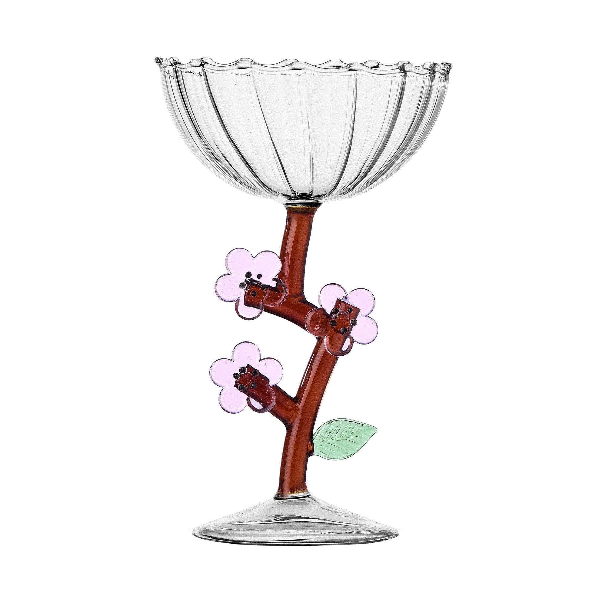 Champagne coupe, Peach Blossom, Botanica by Alessandra Baldereschi - ICHENDORF