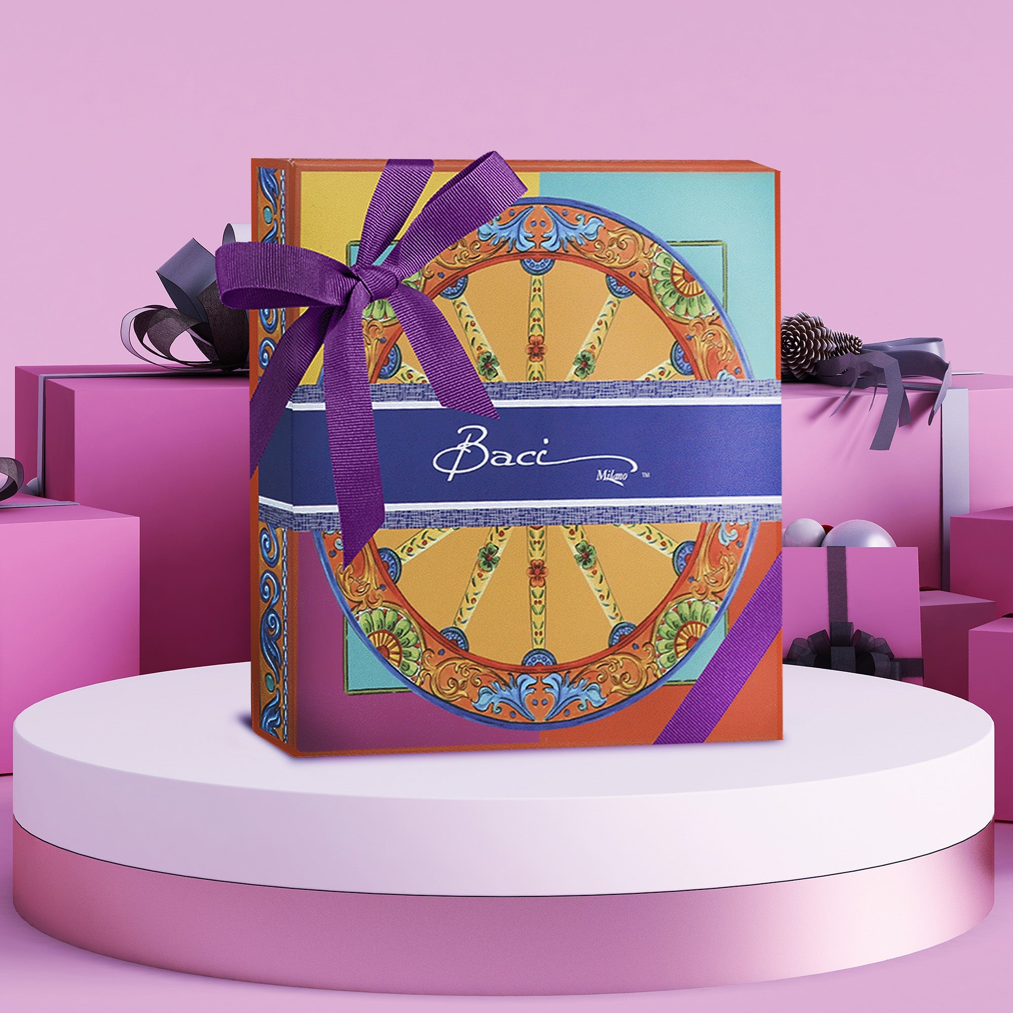 Rectangular tray, melamine, 18.5x13 inches, Ortigia - BACI MILANO