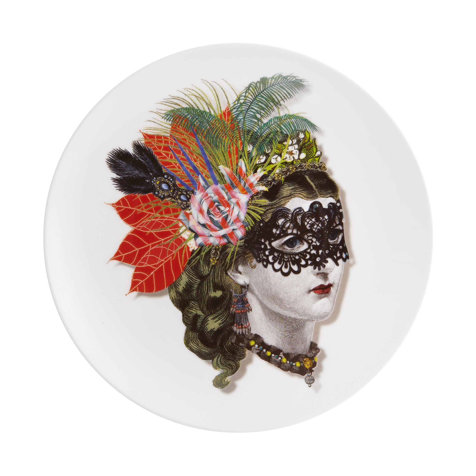 Dessert plate Mademoiselle Scarlet, Love who you want - CHRISTIAN LACROIX
