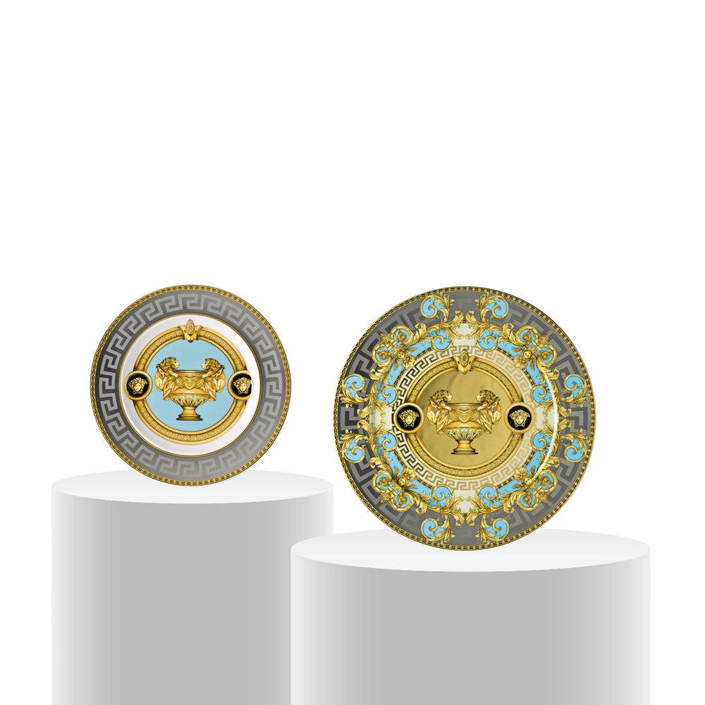 Dessert set, 7 pieces, Prestige Gala Bleu - VERSACE