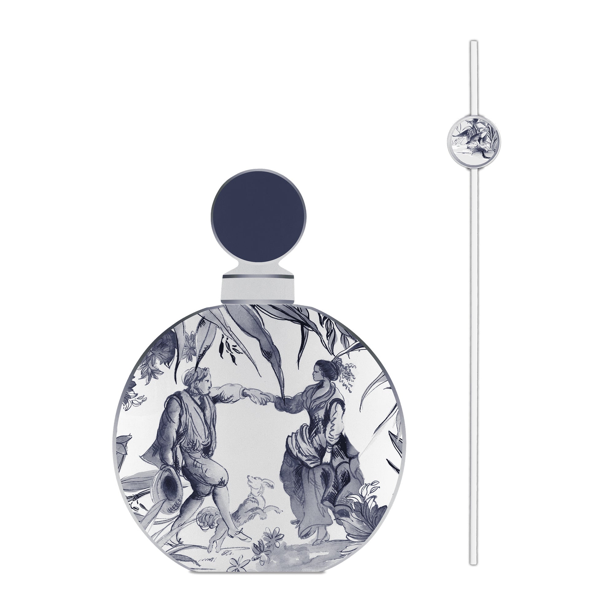 Fragrance diffuser in porcelain, 9.3 fl oz, Versailles - BACI MILANO