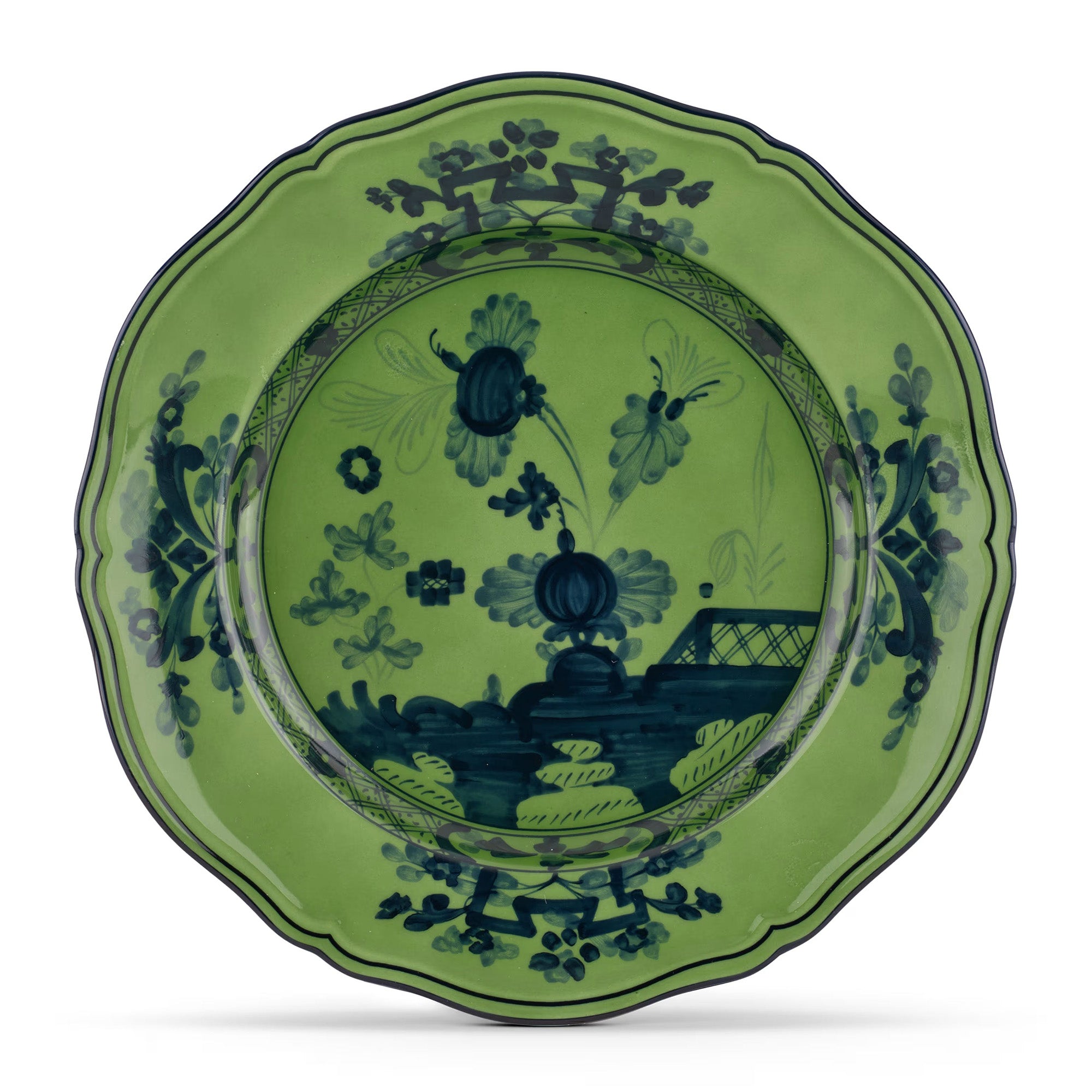 Dinner plate, 10.4 in, Oriente Italiano Malachite - GINORI 1735