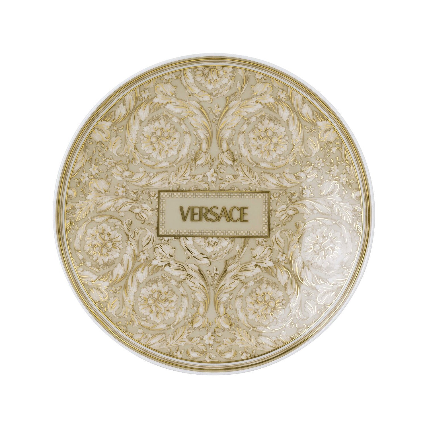 Bread and Butter Plate, 6.7 inches, Barocco Beige - VERSACE