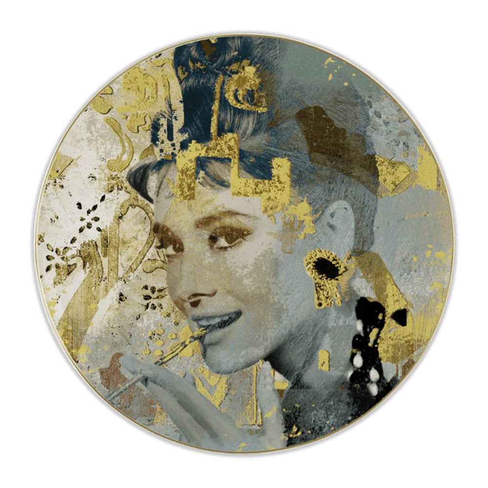 Charger plate, porcelain, 12.6 inches, Memories Audrey -  BACI MILANO