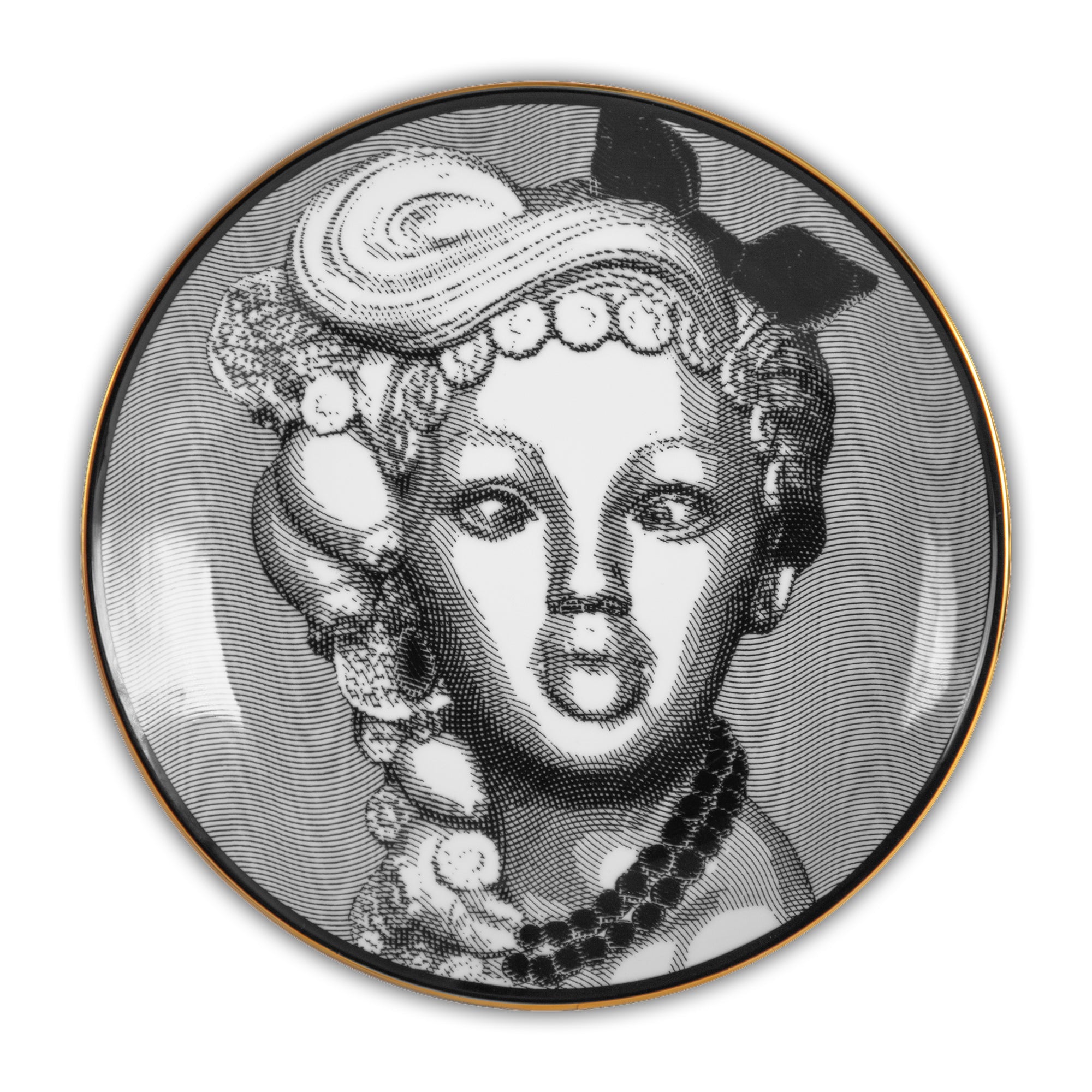 Decorative plate, 9.4 inches, Sagrada Familia The Irreverent - BACI MILANO