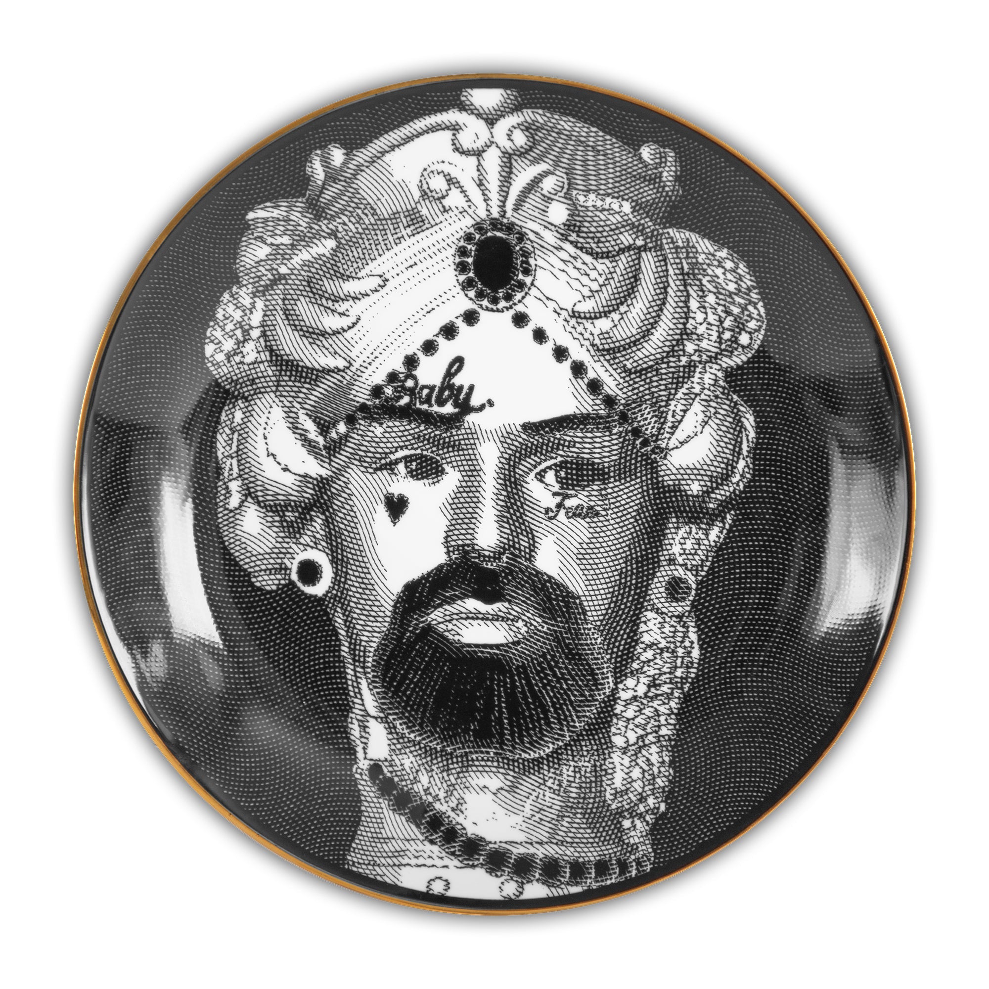 Decorative plate, 9.4 inches, Sagrada Familia The Transgressive -  BACI MILANO