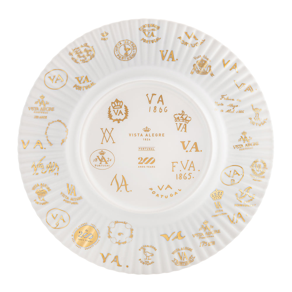 Dessert plate, 9.1 inches, 200 YEARS - VISTA ALEGRE