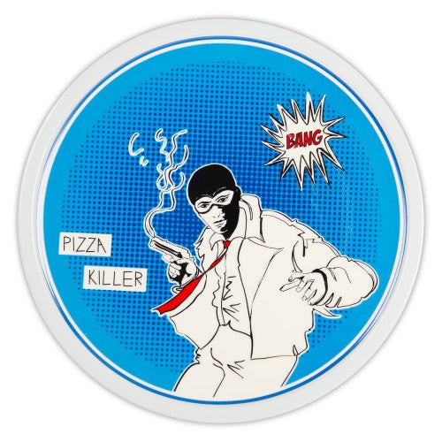 Pizza plate, 13.2 inches, blue, Gulp -  BACI MILANO