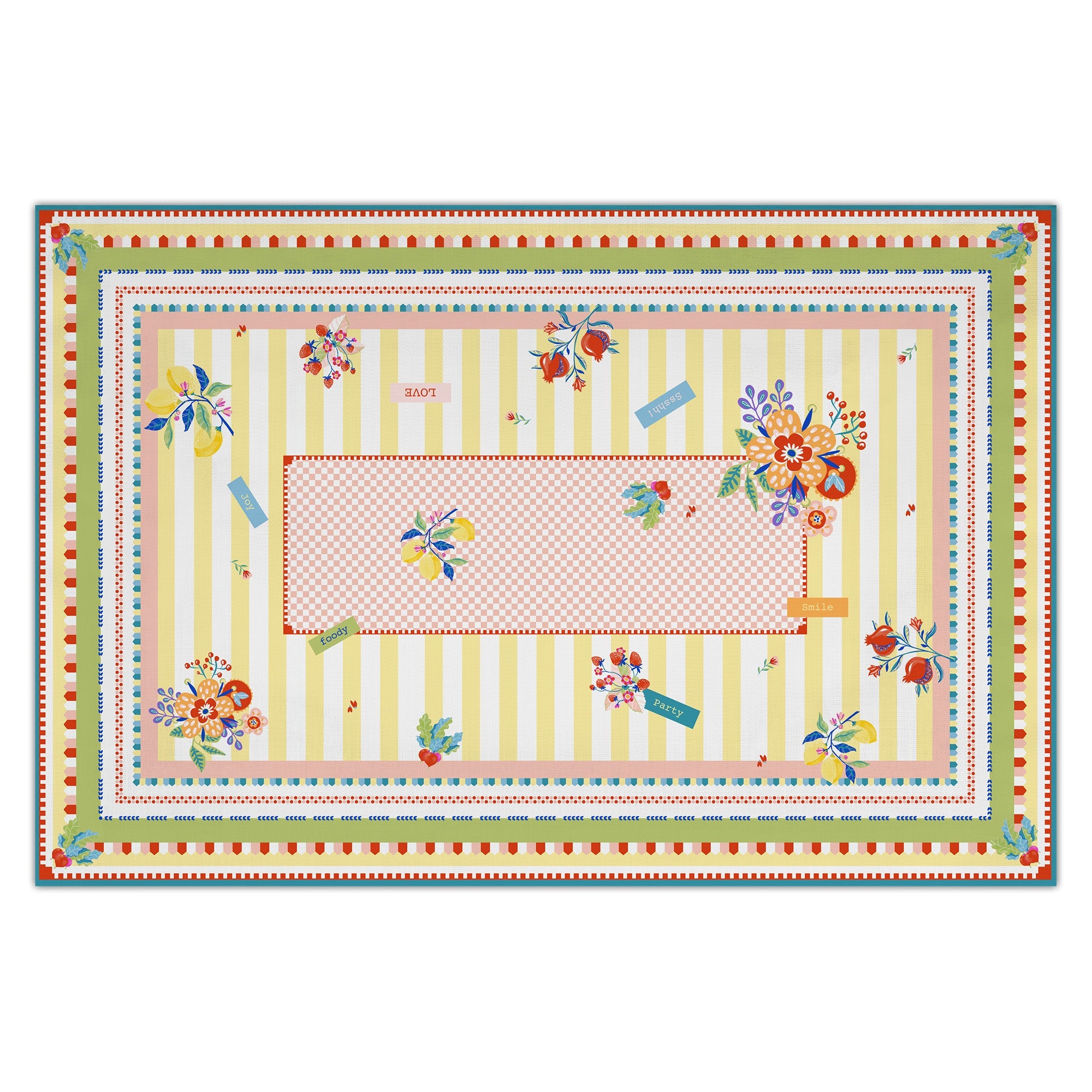 Tablecloth 59x94.5 inches, Mamma Mia - BACI MILANO