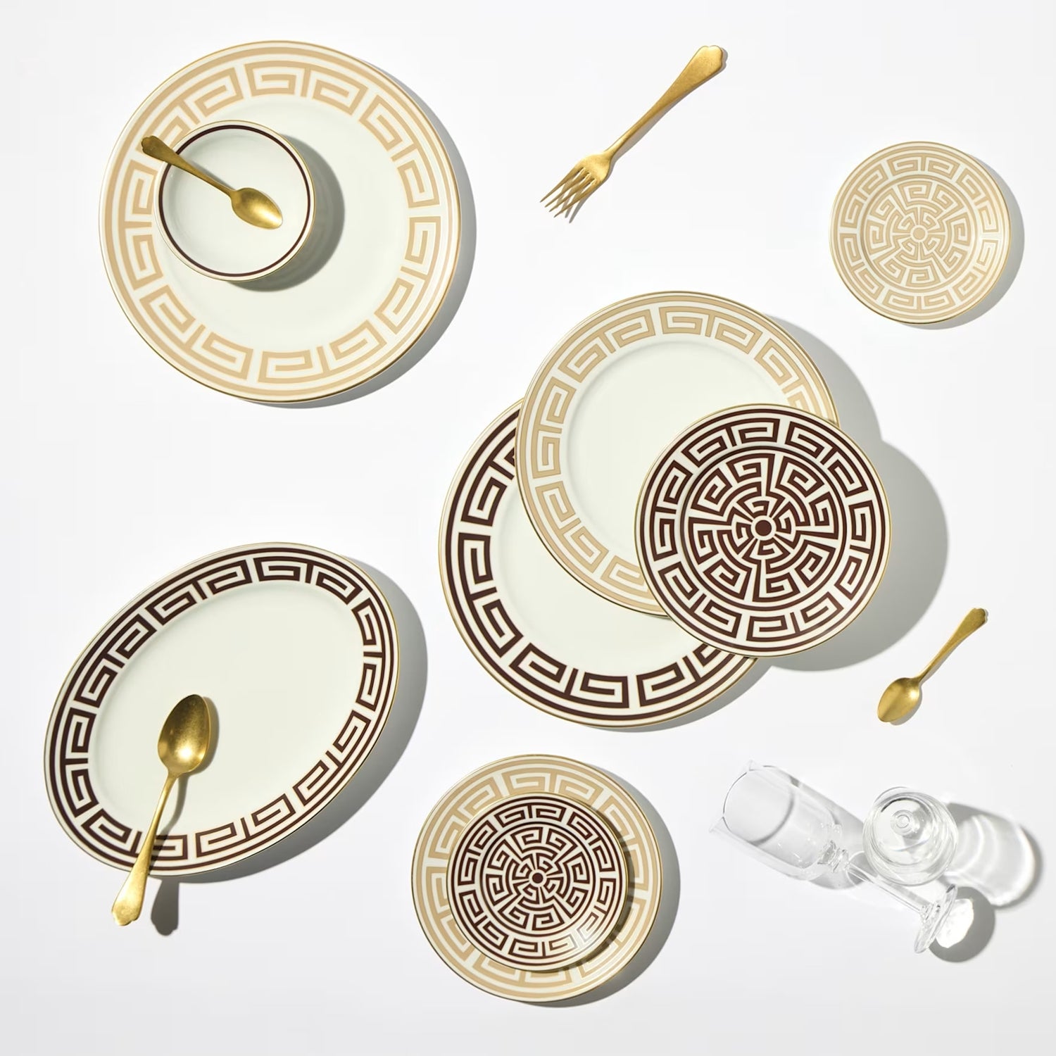 Dinner plate, 11 in, Labirinto Cachemire - GINORI 1735