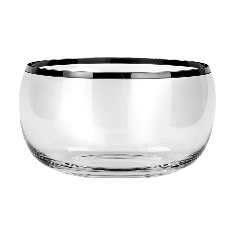 Glass bowl, 5.12 in, Platinum - SIMONA'S COLLECTION