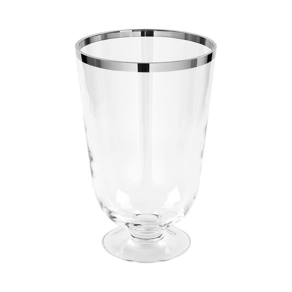 Glass vase, 11.8 in, Platinum Royal - SIMONA'S COLLECTION