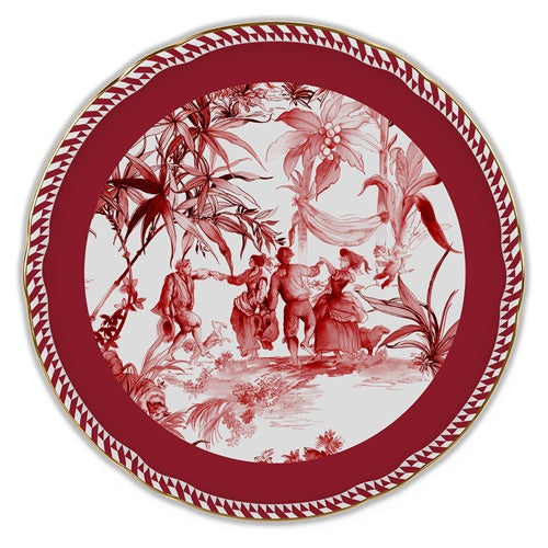 Charger plate, porcelain, 12.2 inches, Le Rouge - BACI MILANO