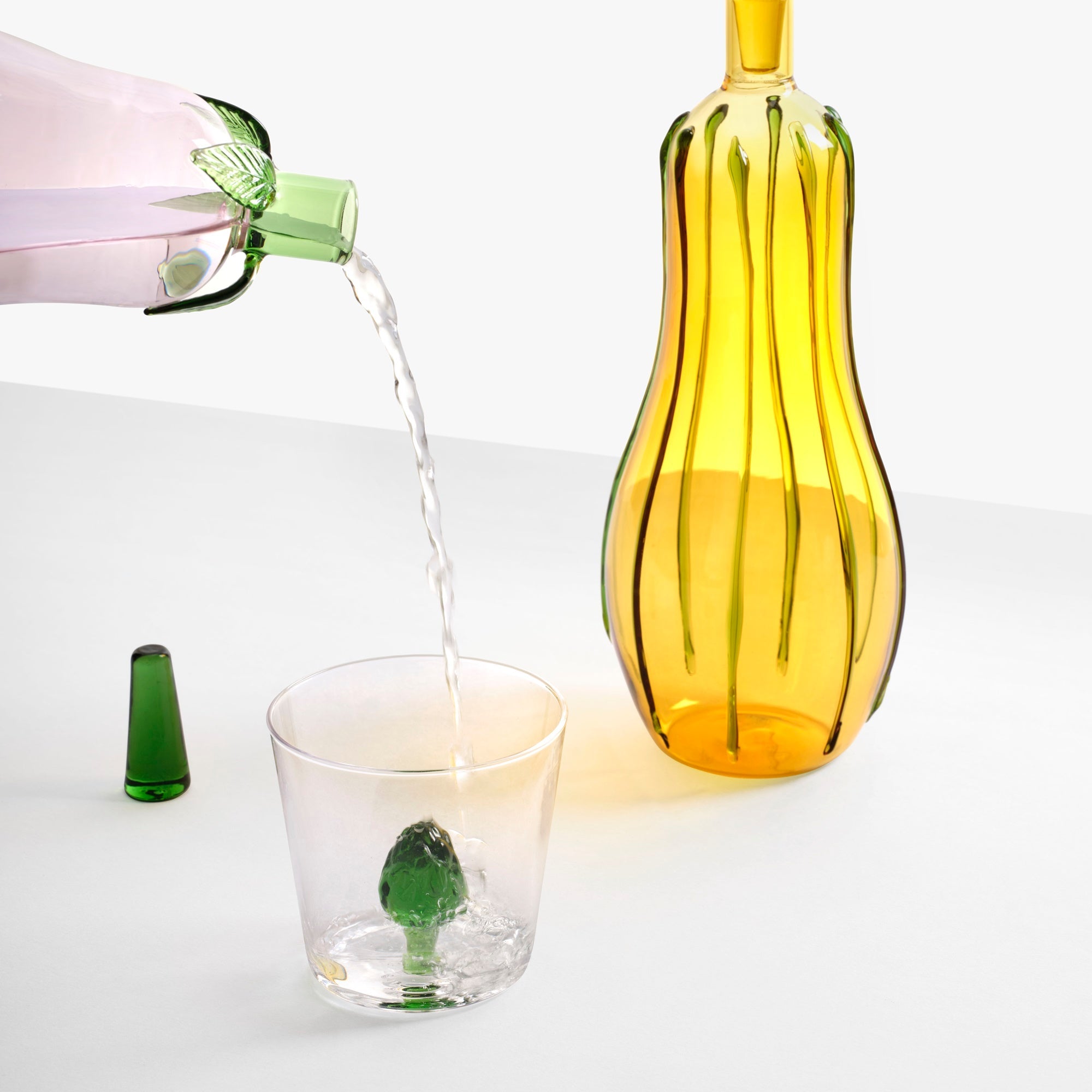 Water glass, 3.1 inches, artichoke, Vegetables by Alessandra Baldereschi - ICHENDORF