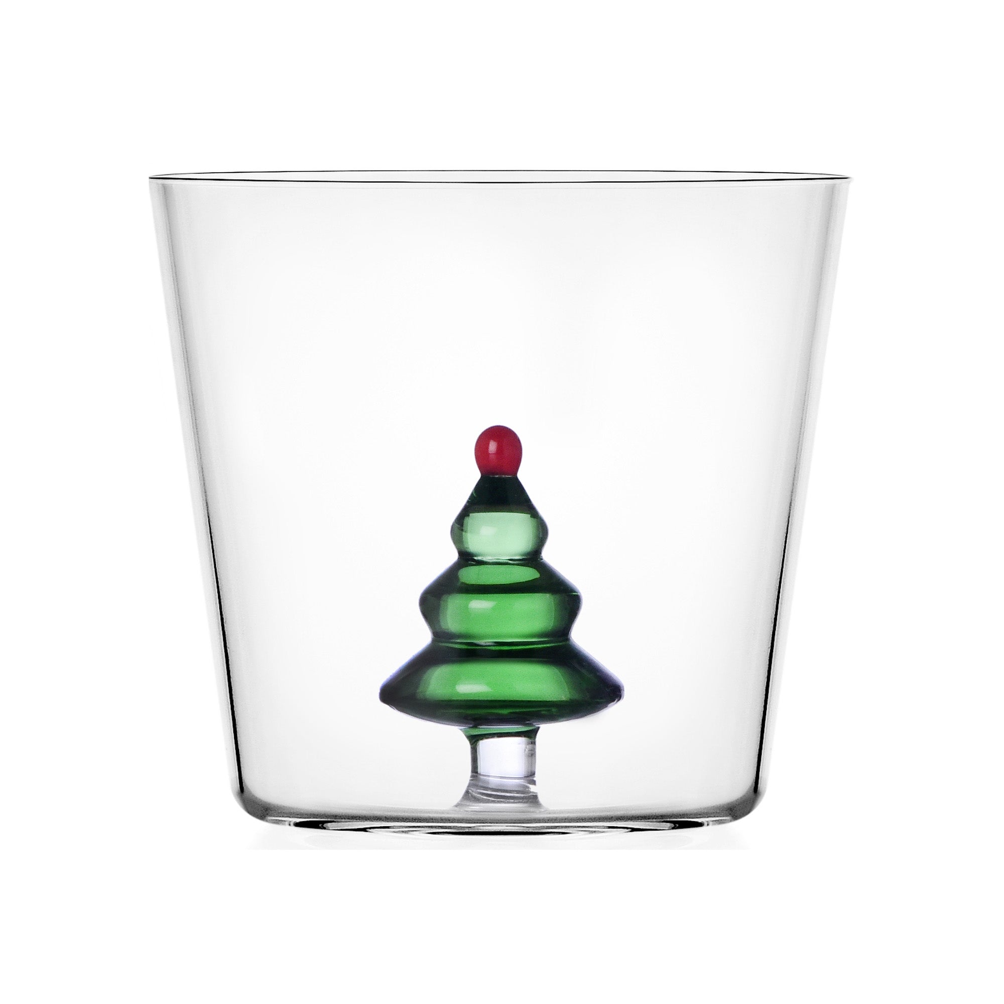 Water Glass, 3.1 inches, Green Fir, Woodland Tales by Alessandra Baldereschi - ICHENDORF