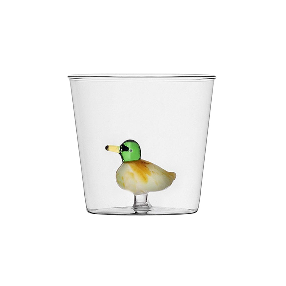 Water glass, 3.15 inches, duck, Animal Farm by Alessandra Baldereschi - ICHENDORF