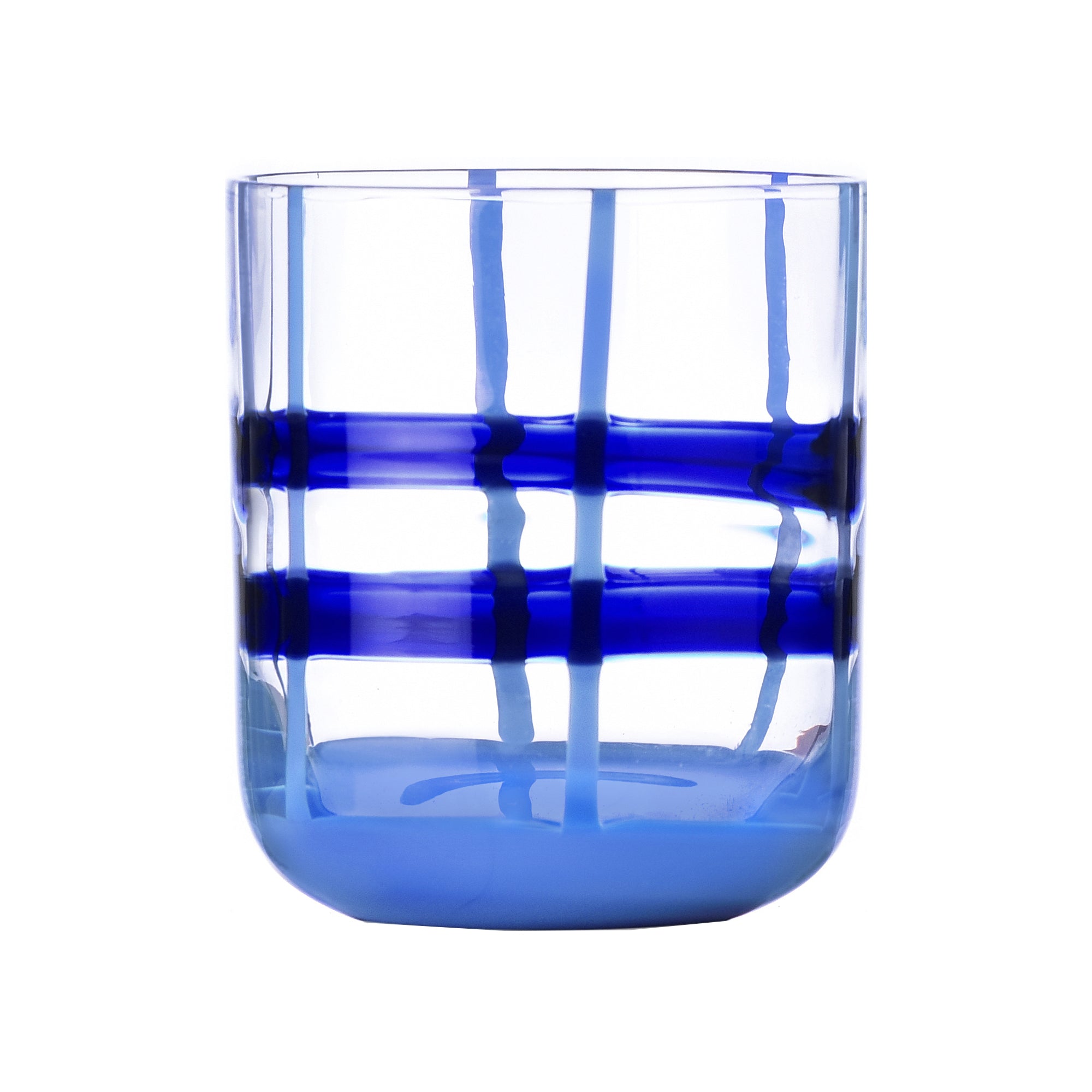 Water glass, 3.5 inches, blue/light blue, Gesti by Margherita Rui - ICHENDORF