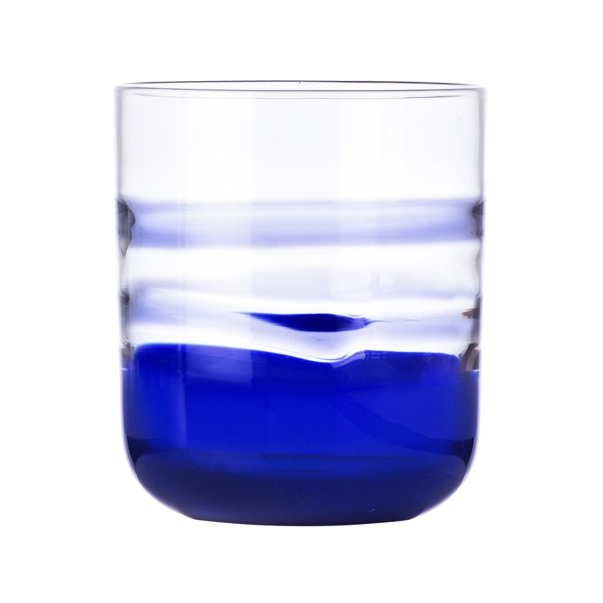 Water glass, 3.5 inches, lilac/blue, Gesti by Margherita Rui - ICHENDORF