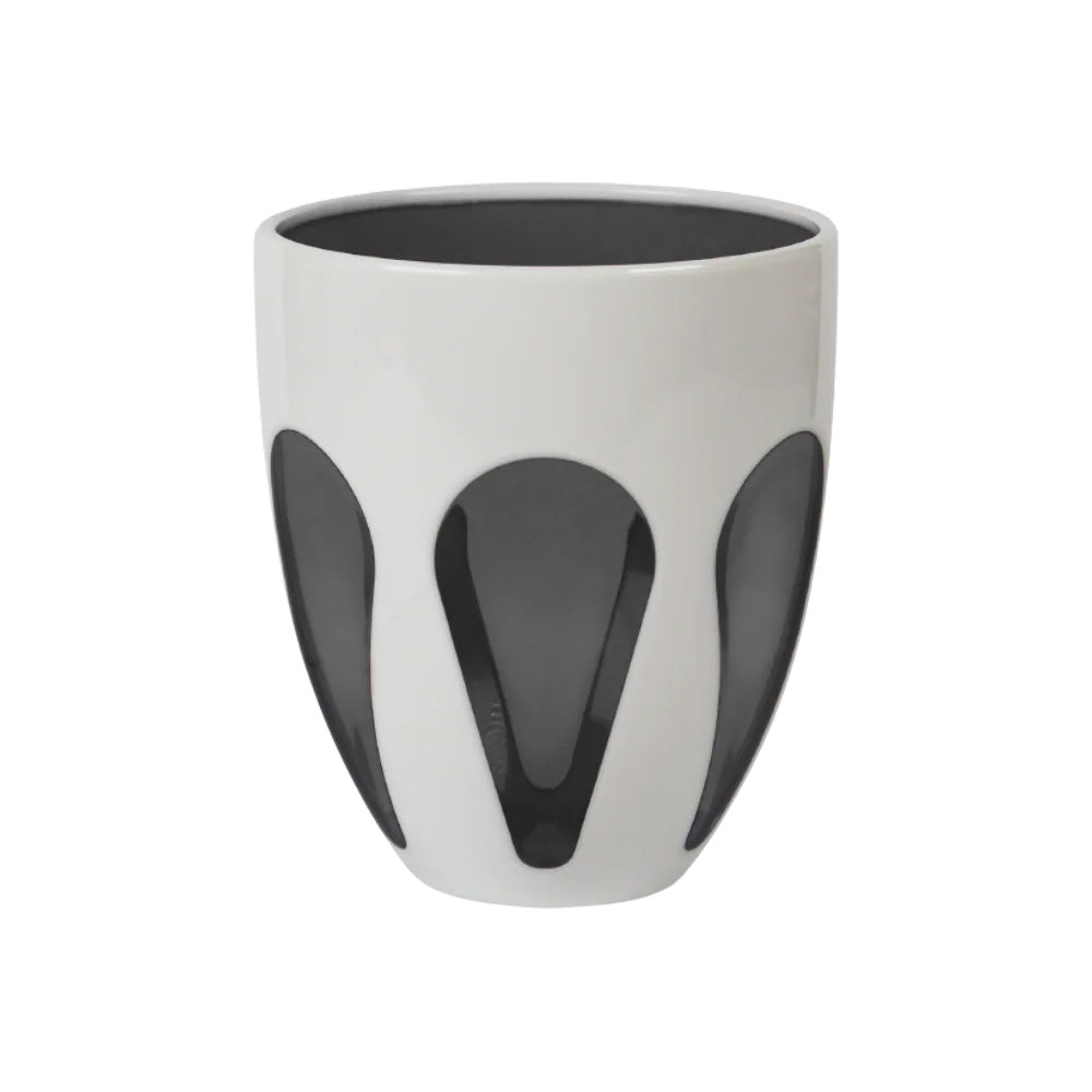 Water Glass, White/Grey Acrylic Aqua - BACI MILANO