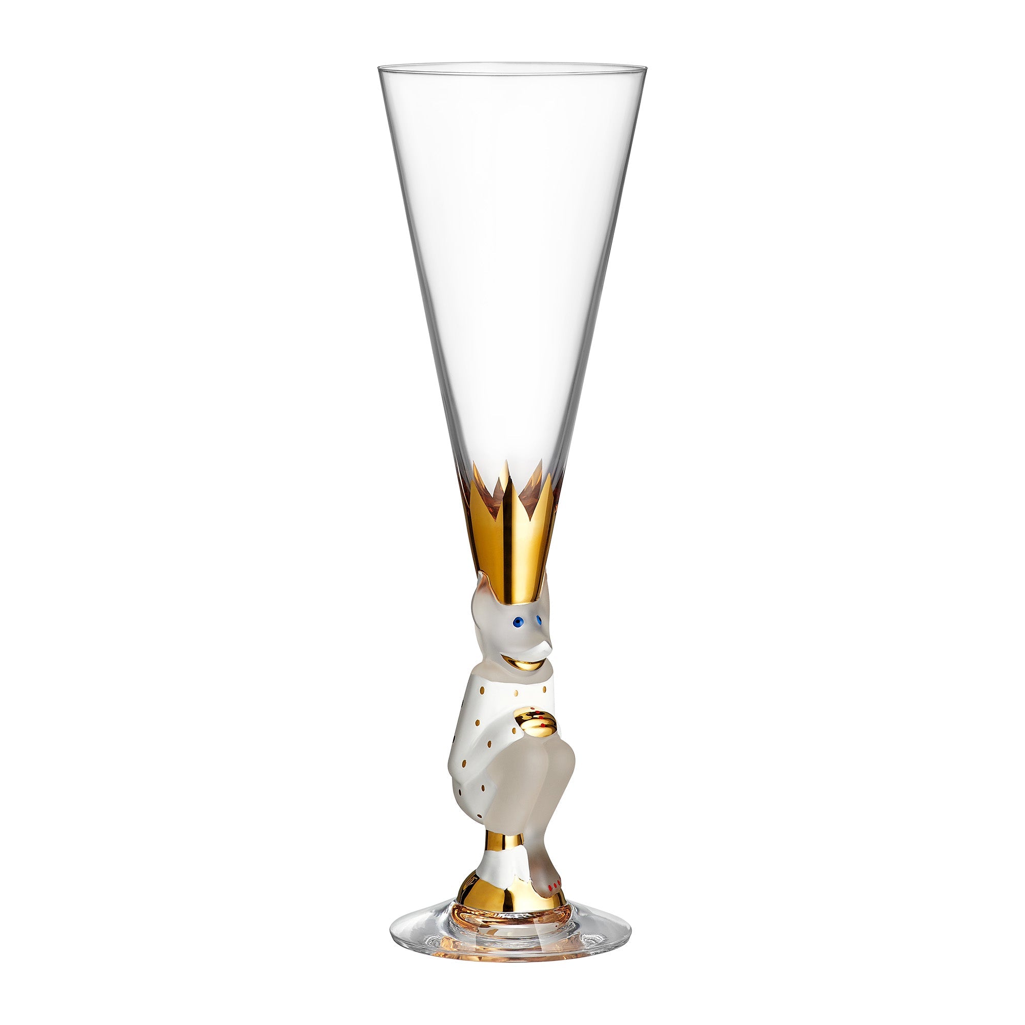Champagne Glass, White, 6.4 fl oz, The Sparkling Devil by Gunnar Cyren - ORREFORS