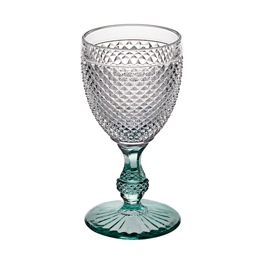 Wine glass, Bicos Bicolor Mint Green Stem - VISTA ALEGRE