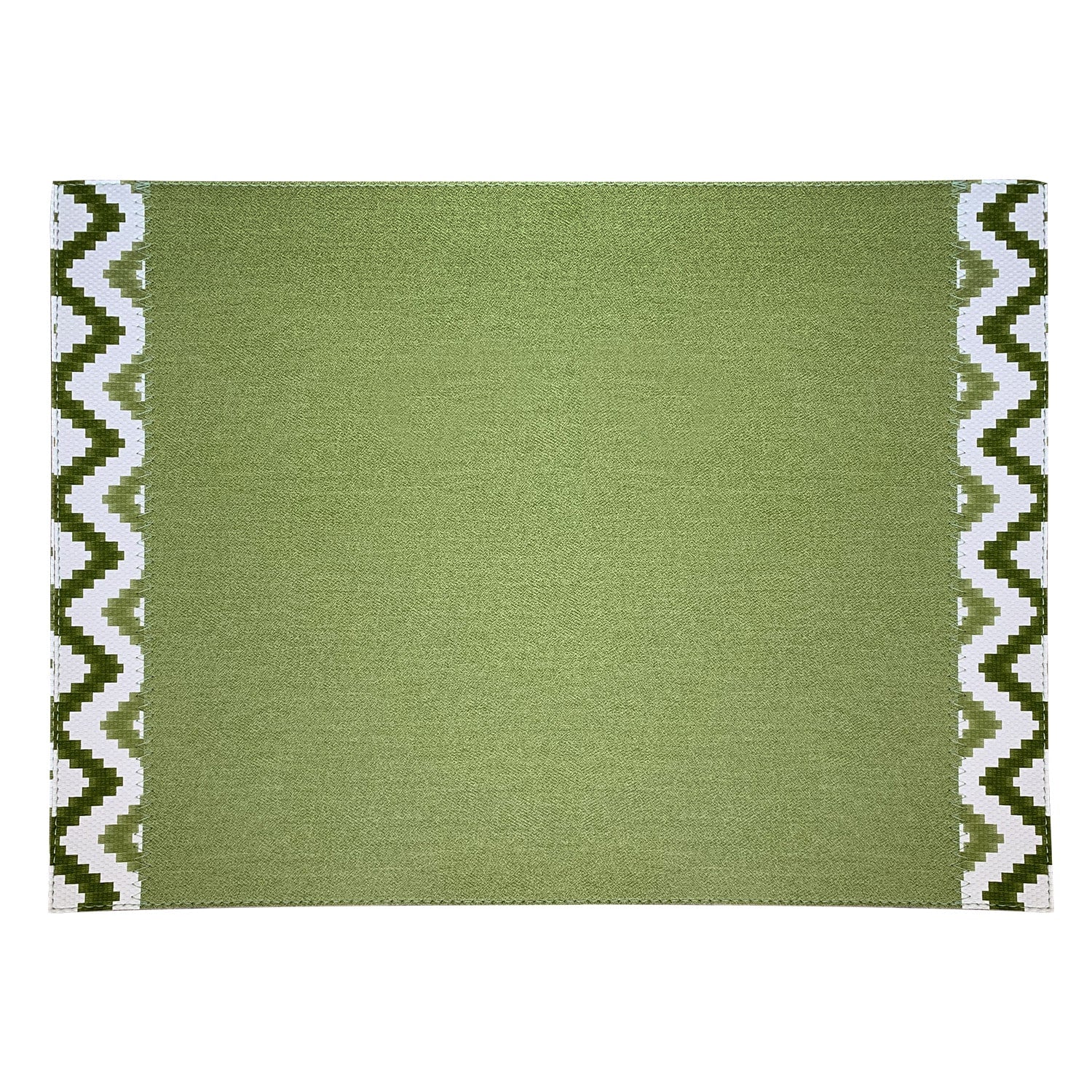 Set of 6 placemats, 17.7x13 in, green, Napoli - SIMONA'S COLLECTION