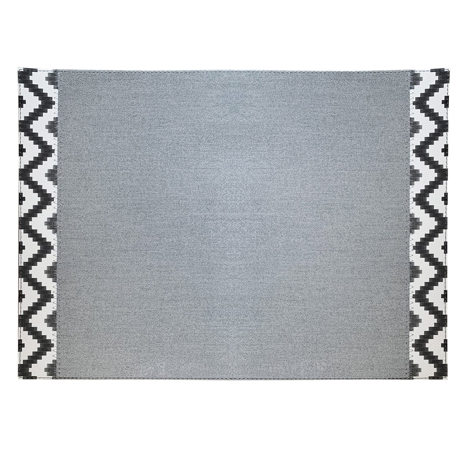 Set of 4 placemats, 17.7x13 in, grey, Napoli - SIMONA'S COLLECTION