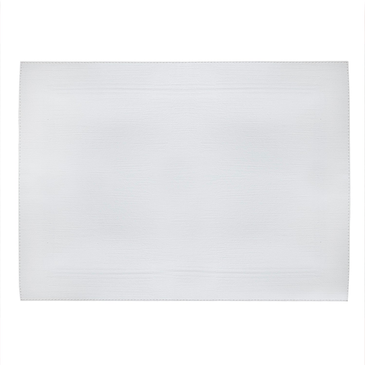 Set of 6 placemats, 17.7x13 in, white/blue, Triple Line - SIMONA'S COLLECTION